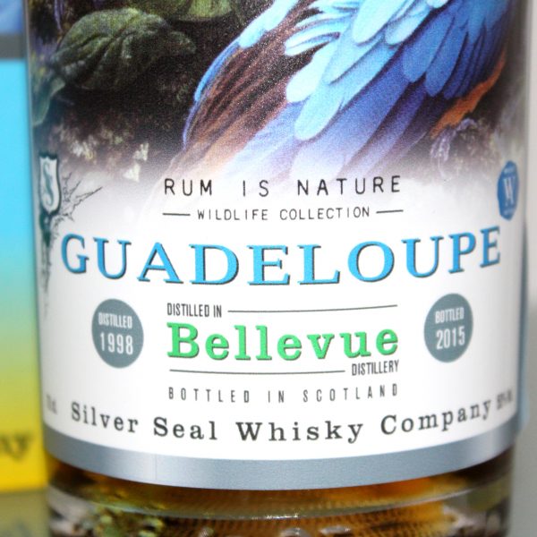 Bellevue Guadeloupe Rum Silver Seal 17 Years Old 1998 Wildlife Collection label