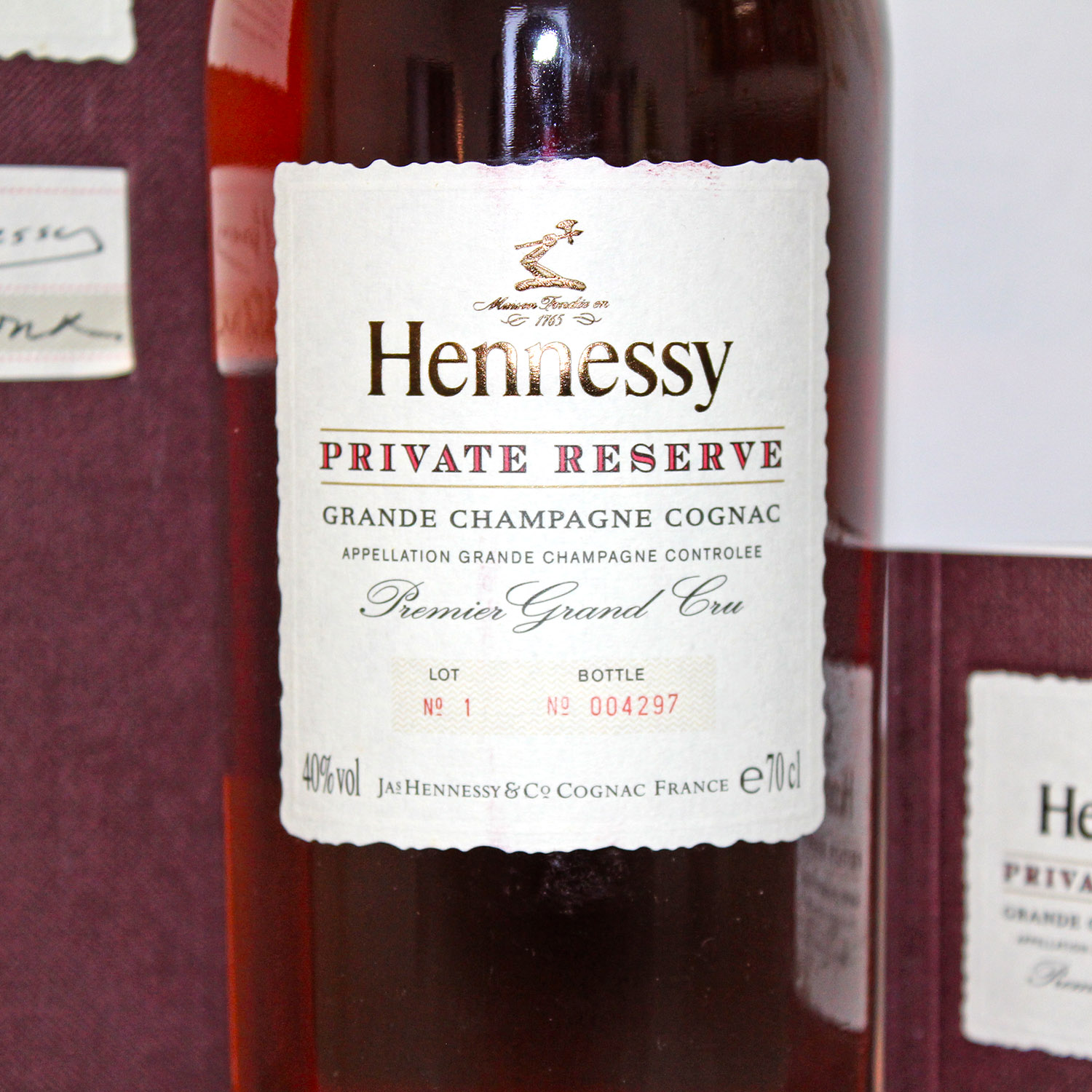 Hennessy Private Reserve 1873 label