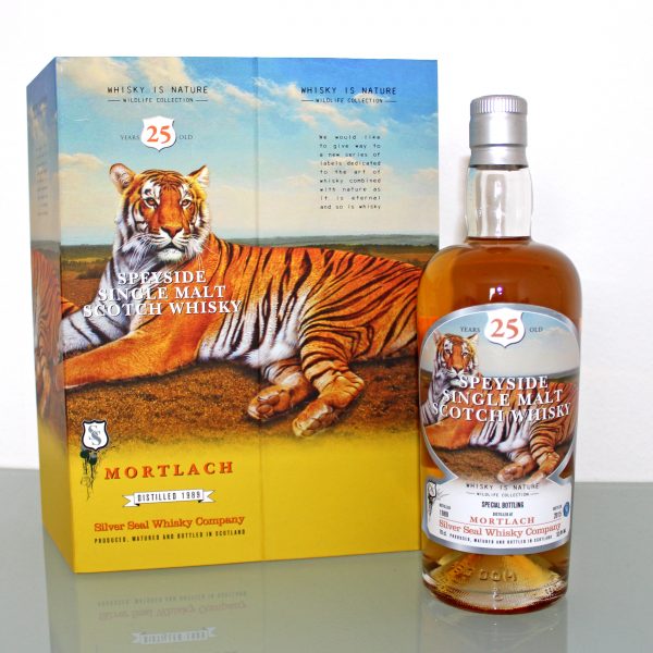Mortlach Silver Seal 25 Years Old 1989 Whisky Wildlife Collection box