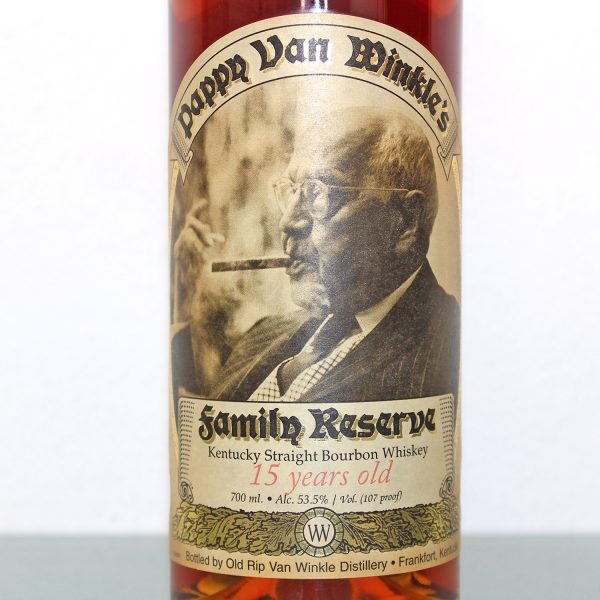 Pappy Van Winkles Family Reserve 15 Years Old Whiskey Label