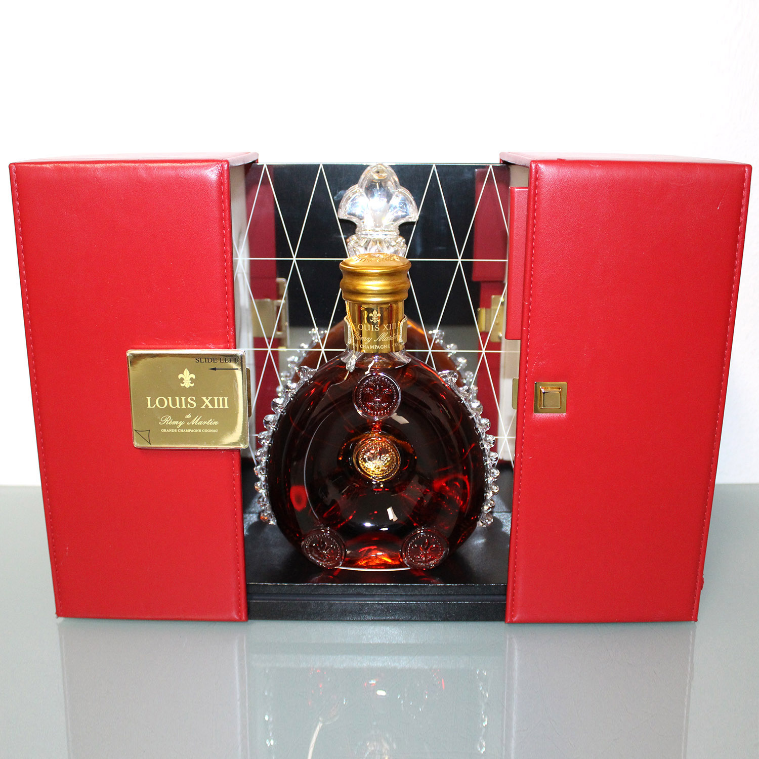 Empty Bottle With Box Decanter Remy Martin Louis XIII Cognac Baccarat Crystal 