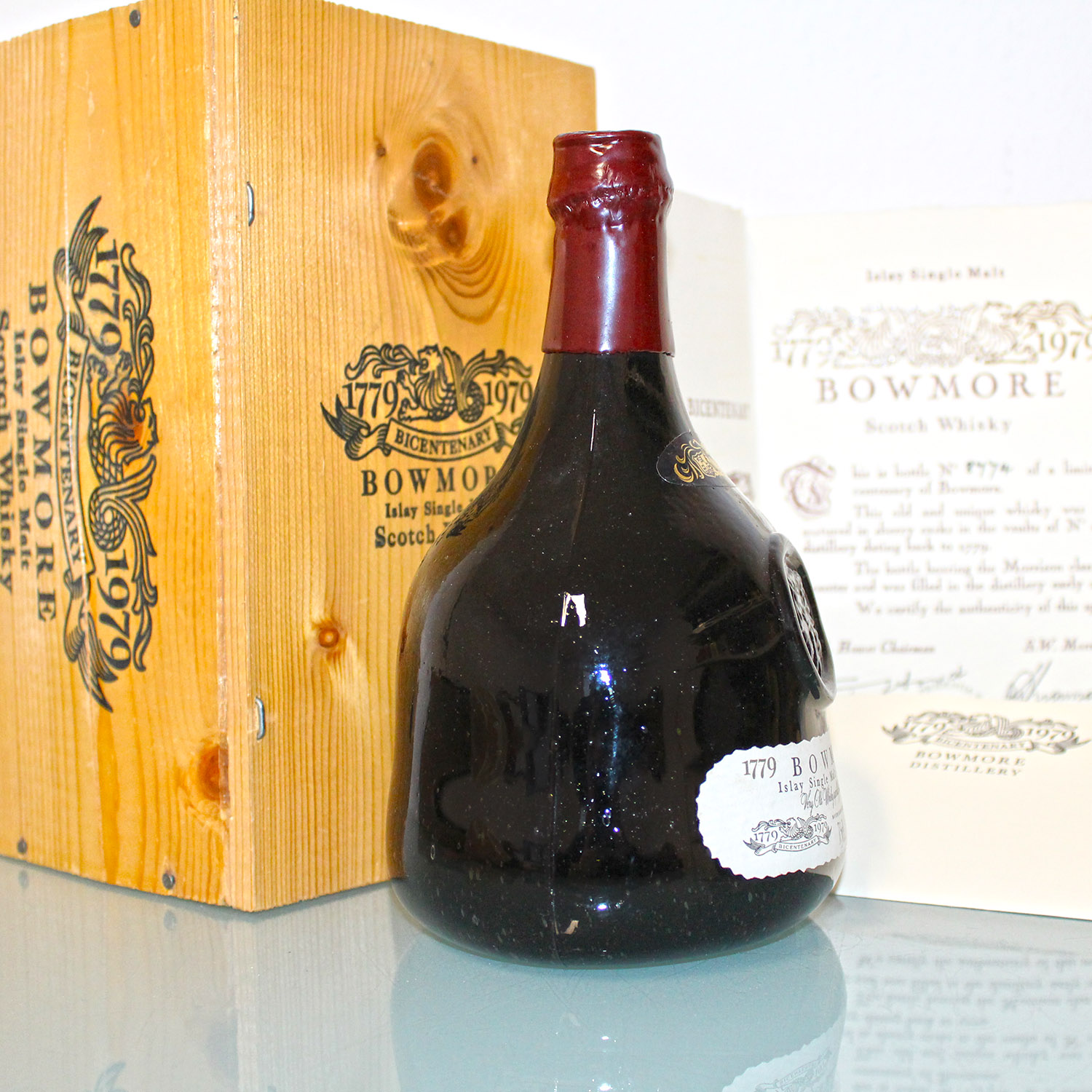 Bowmore Bicentenary Bottled 1979 Scotch Whisky Side 2