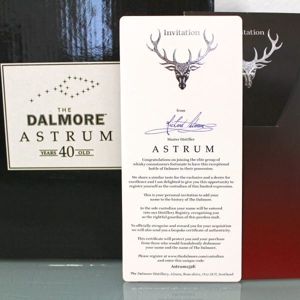 Dalmore 1966 40 Year Old Astrum Whisky Booklet