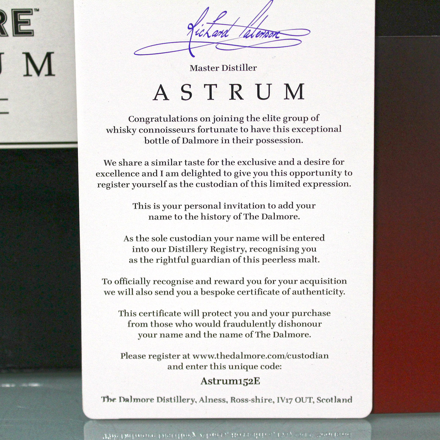 Dalmore 1966 40 Year Old Astrum Whisky Booklet 2