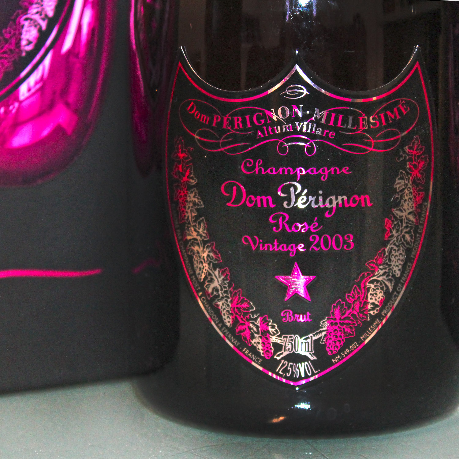 Dom Perignon Rose Vintage Champagner 2003 Jeff Koons Edition Label