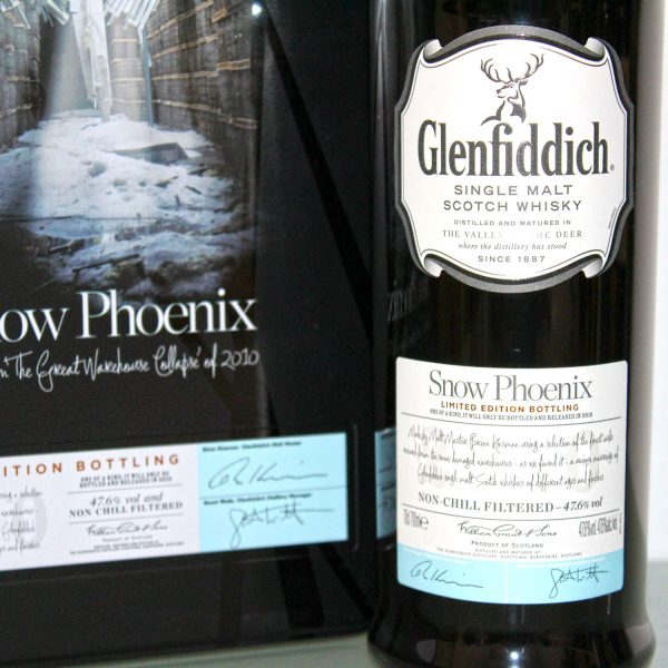 Glenfiddich Snow Phoenix Whisky 2010 Label