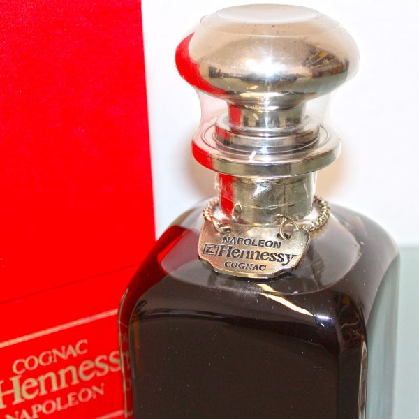 Hennessy Napoleon Silver Top Library Cognac Decanter Capsule