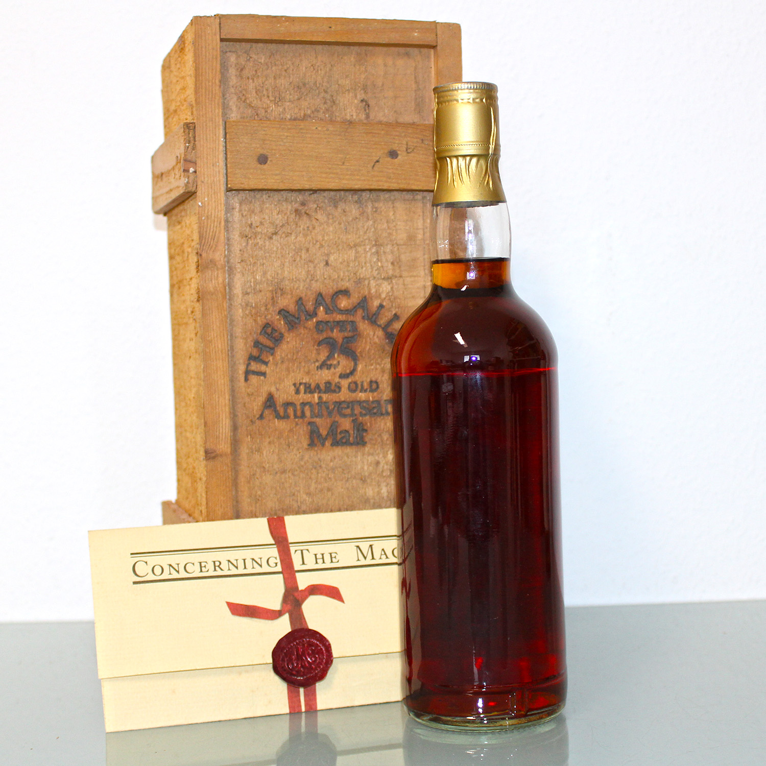 Macallan 1958 Anniversary Malt 25 Years Whisky Back Box
