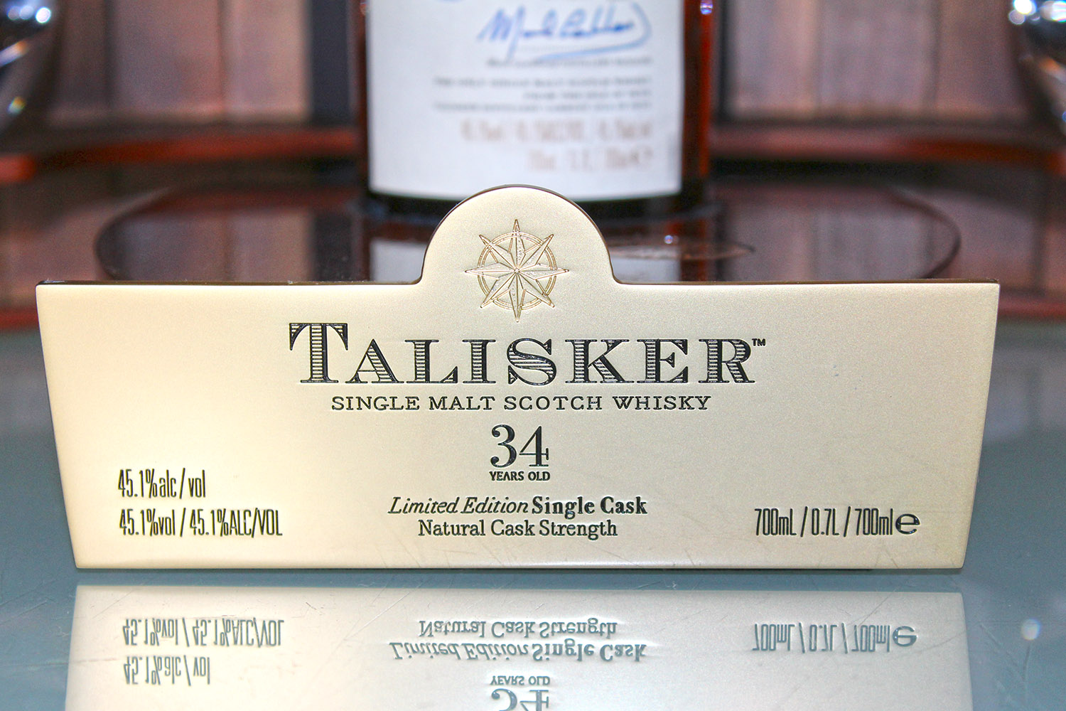 Talisker 34 Year Old Single Cask Boat Cabinet Closeup