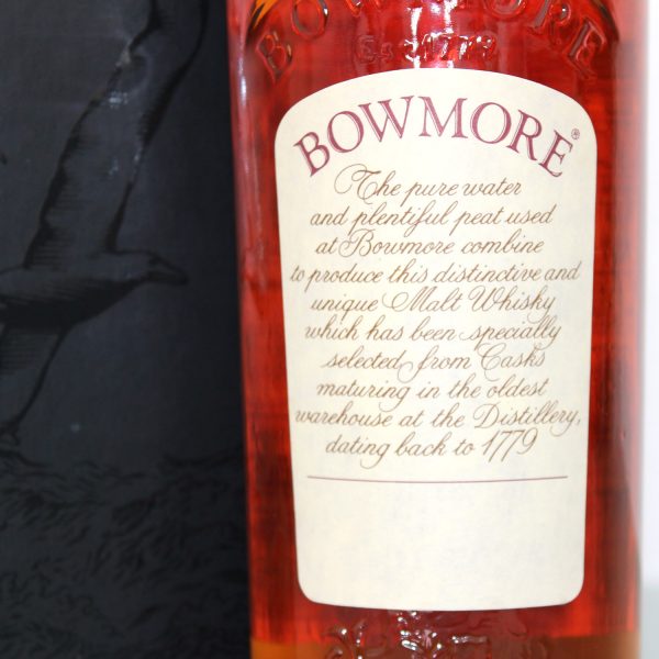Bowmore 1969 25 Years Old Back Label