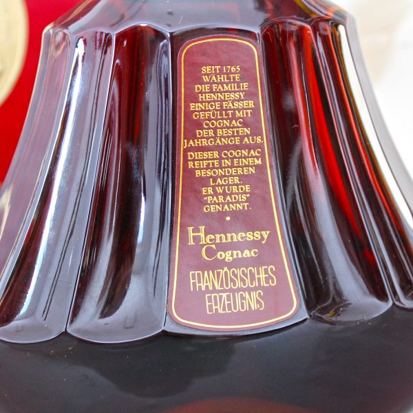Hennessy Paradis Cognac Alte Abfuellung Label Back