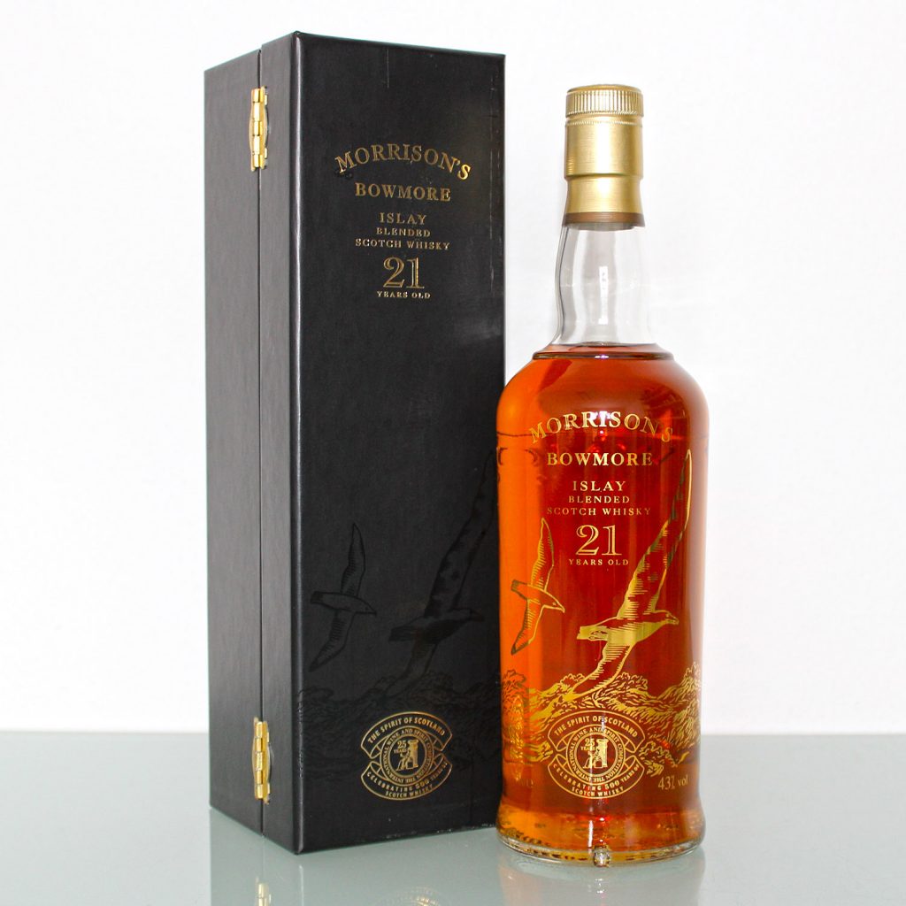 Morrison's Bowmore 21 Year Old Scotch Whisky Spirituosen Ankauf
