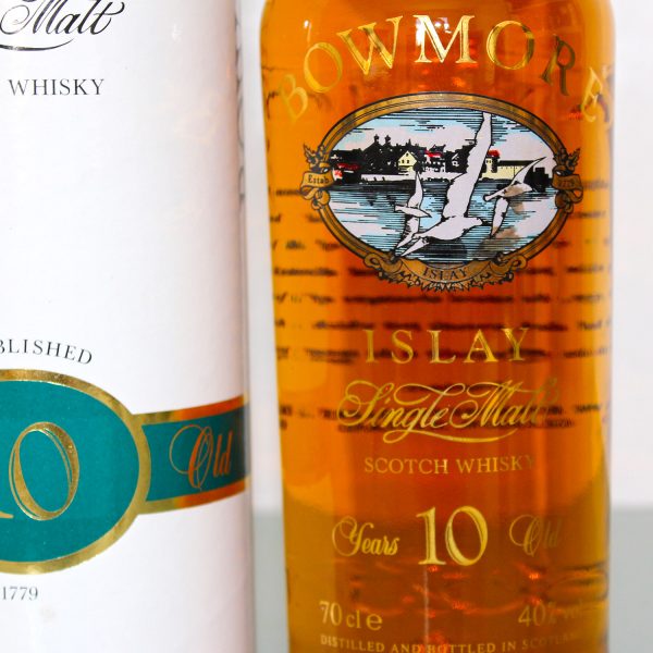 Bowmore 10 Years Screen Print Single Malt Scotch Whisky Label