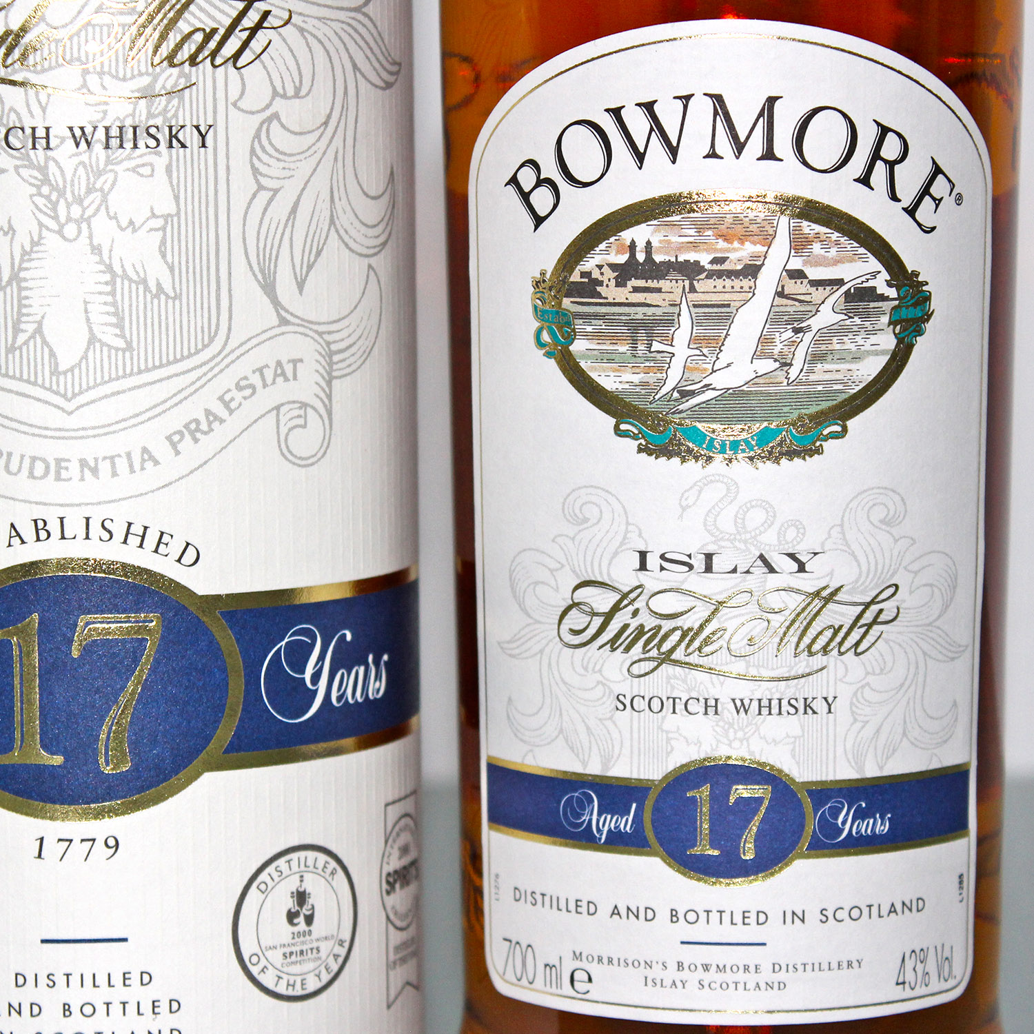 Bowmore 17 Years Single Malt Scotch Whisky Label