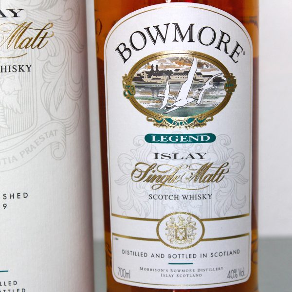 Bowmore Legend Old Bottling Single Malt Scotch Whisky Label