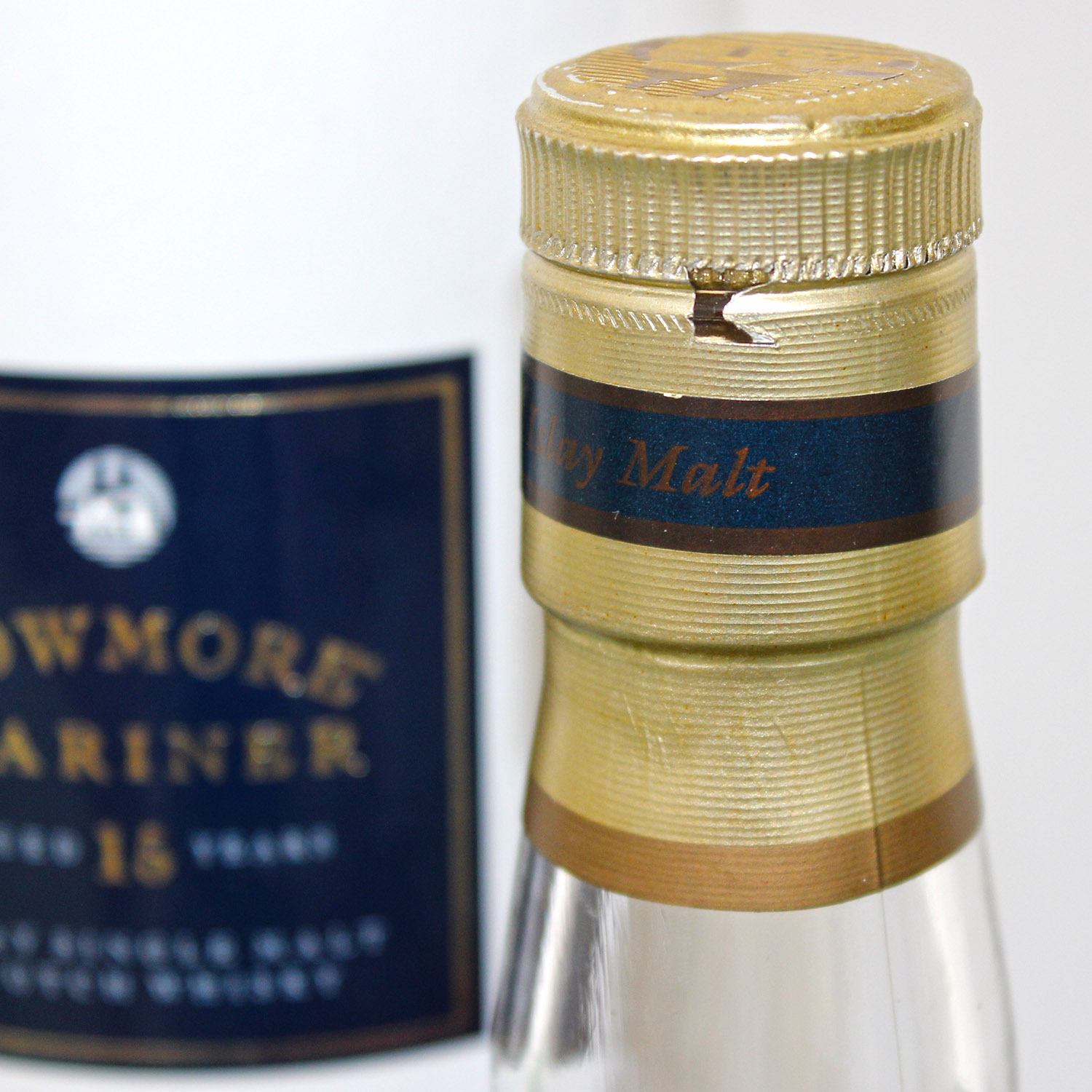 Bowmore Mariner 15 Years Blue Square Single Malt Scotch Whisky Capsule