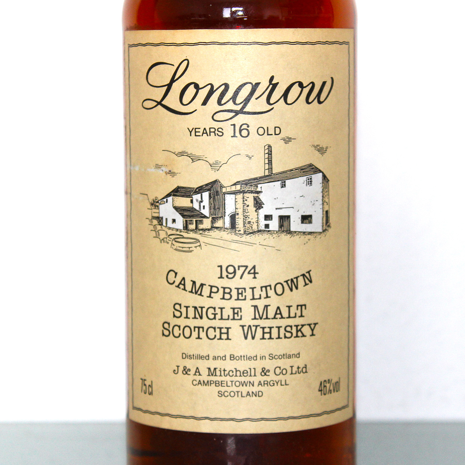 Longrow 1974 16 years label