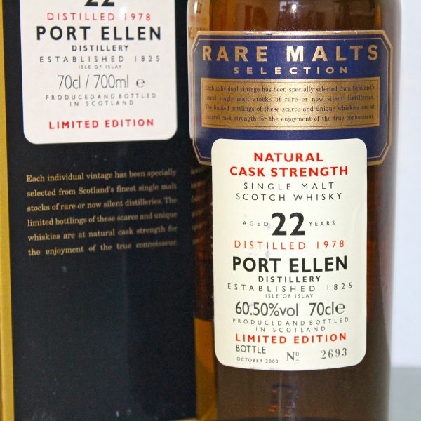 Port Ellen 1978 22 Years Rare Malts Label