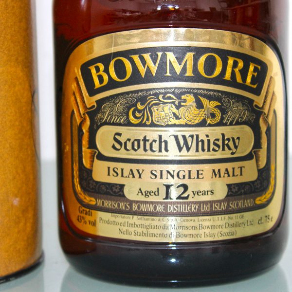Bowmore 12 Years 1980s Gold Label Single Malt Scotch Whisky Label