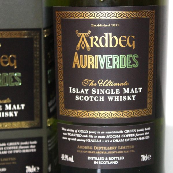 Ardbeg Auriverdes Whisky Label