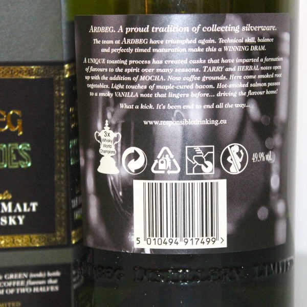 Ardbeg Auriverdes Whisky Label Back