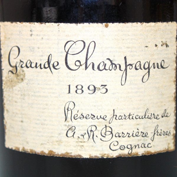 1893 Cognac Barriere Freres Reserve Particuliere label