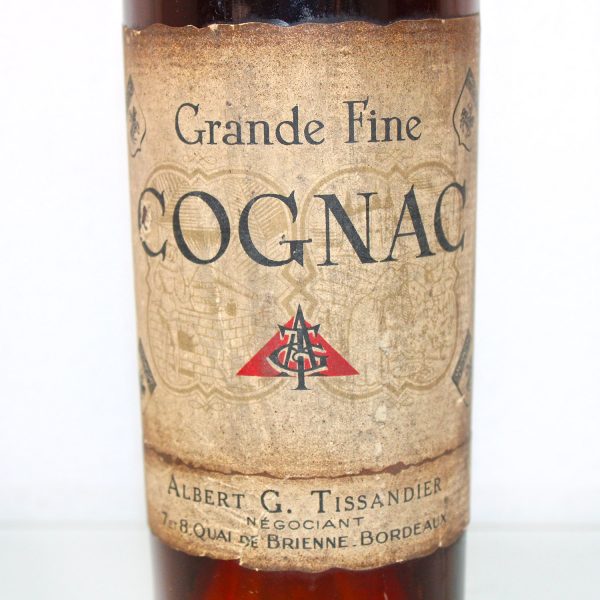 Albert G Tissandier 1868 Grande Fine Cognac label