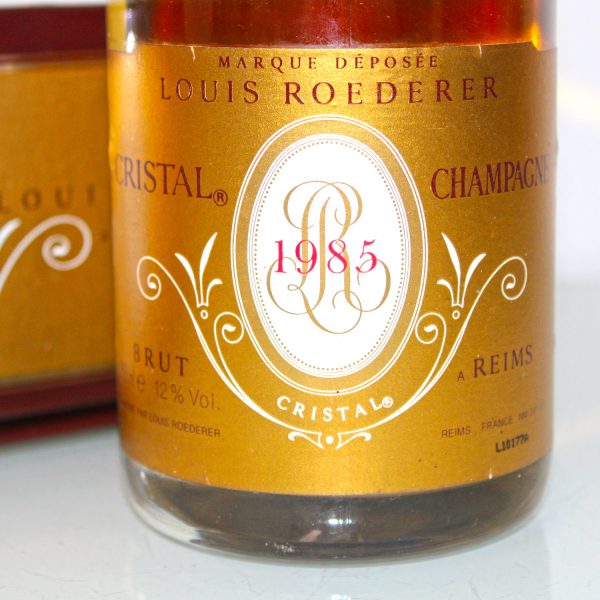 Louis Roederer Cristal 1985 verkaufen etikett