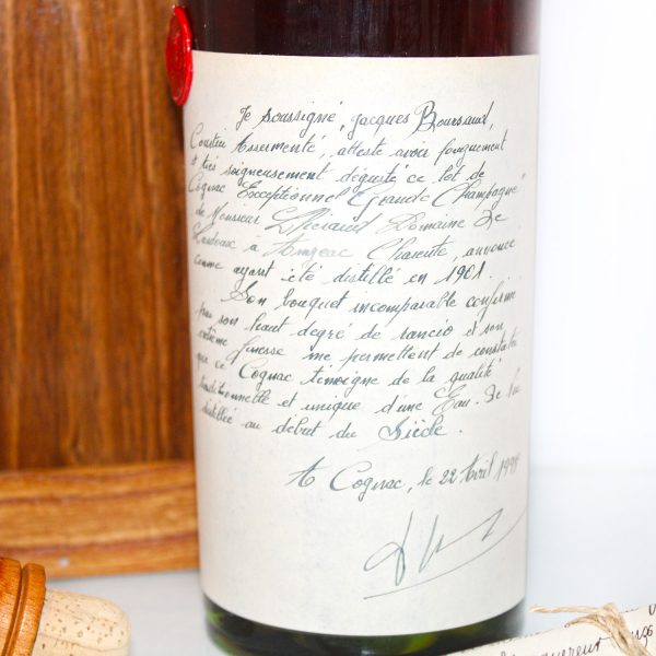 Lheraud 1901 Grande Champagne Grand Siecle back label