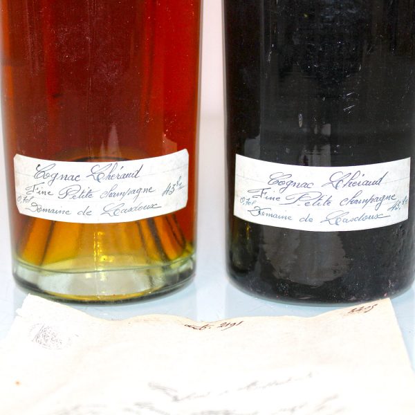 Lheraud 1927 Fine Petite Champagne Cognac back label