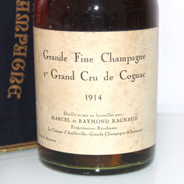 Marcel Ragnaud 1914 Grande Fine Champagne Cognac label