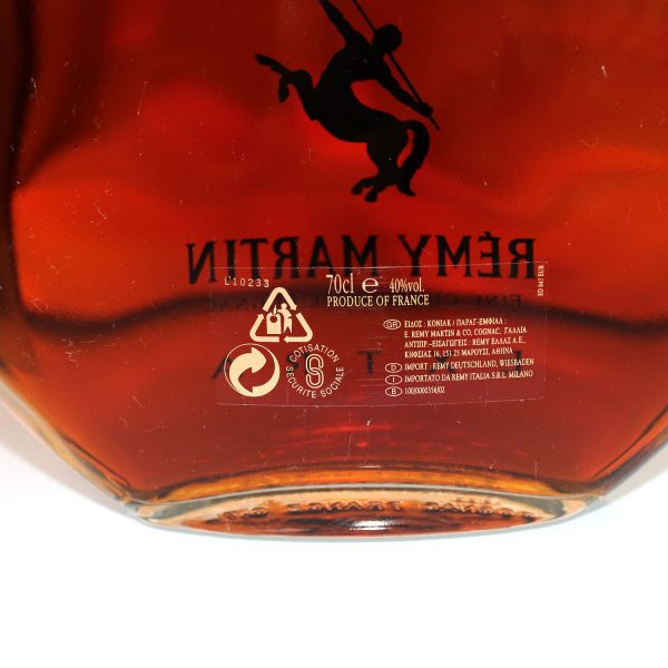 Remy Martin Extra Cognac back label