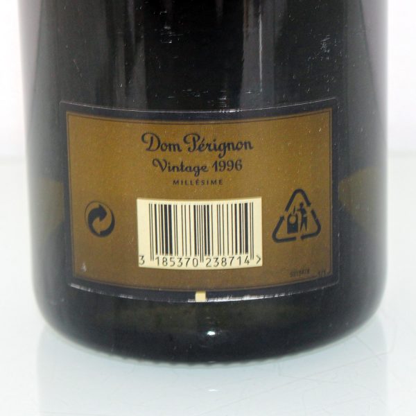 Dom Perignon Vintage 1996 back label