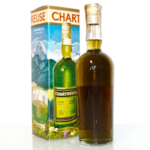 Chartreuse Gruen Liqueur mit Box back