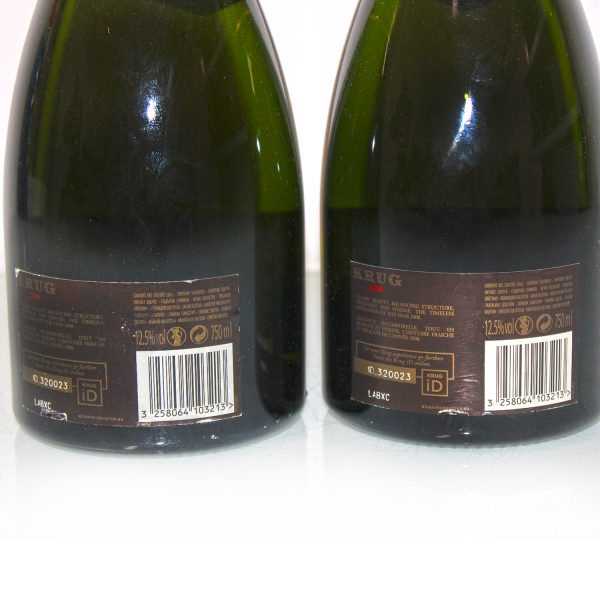 Krug 2008 Champagner Brut back label