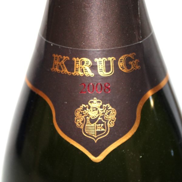 Krug 2008 Champagner Brut neck label