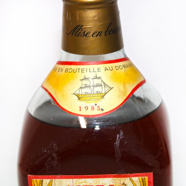 J.Bally 1985 Rhum Vieux neck label