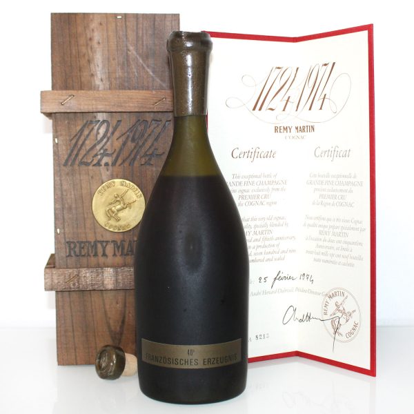 Remy Martin 1724 1974 Cognac back