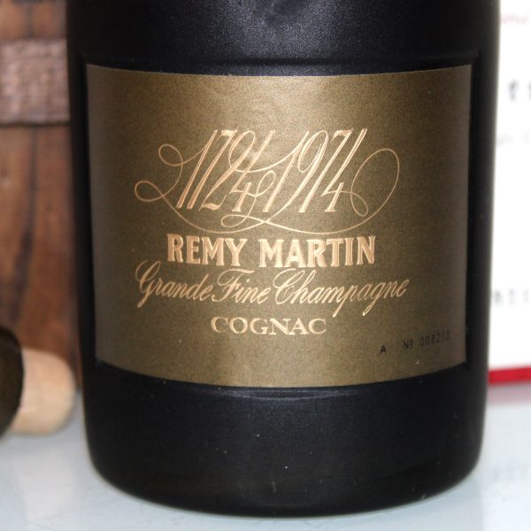 Remy Martin 1724 1974 Cognac label